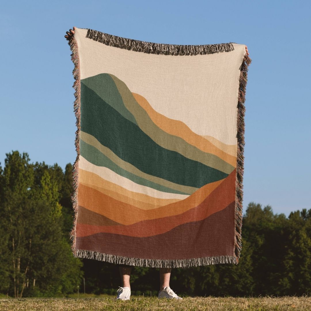 Valley Path Woven Blanket