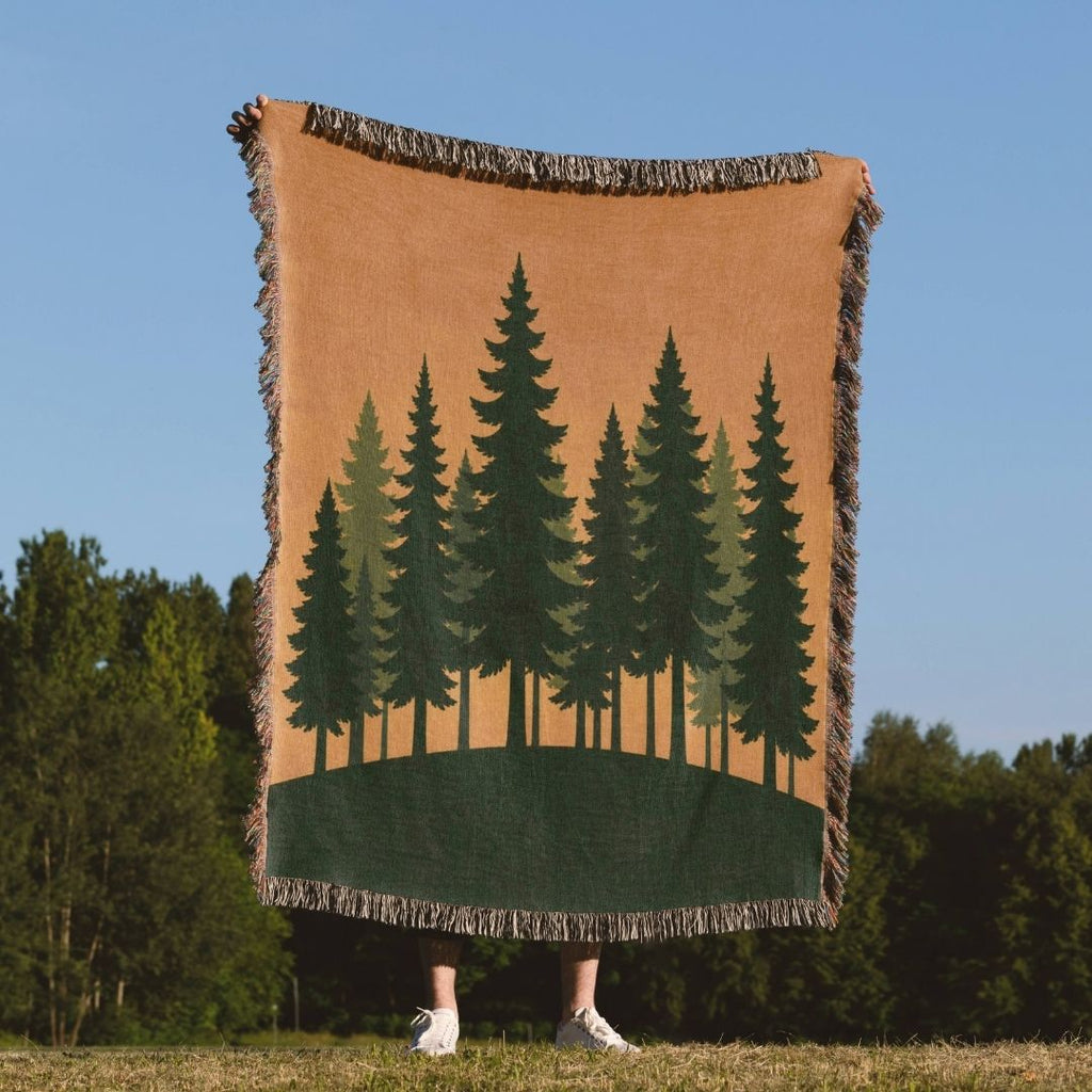 Amber Pine Hill Woven Blanket