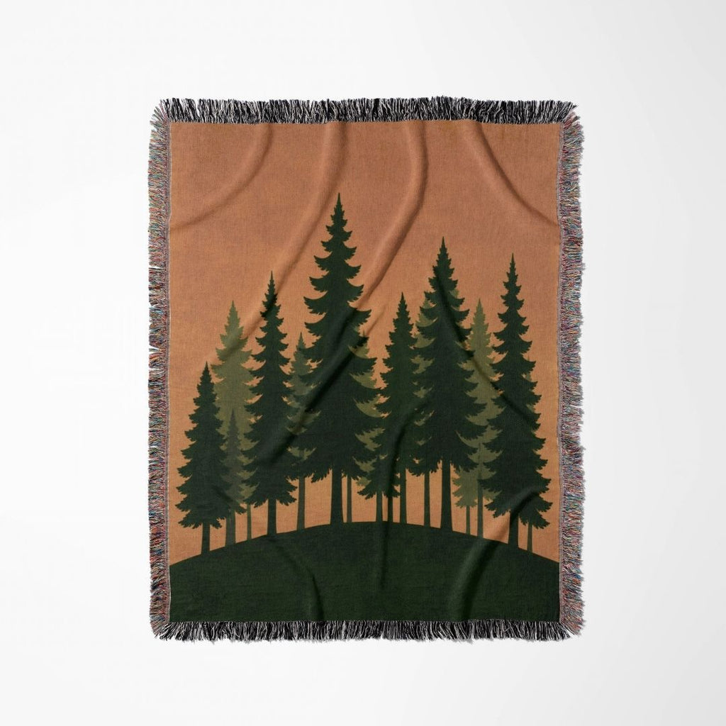 Amber Pine Hill Woven Blanket