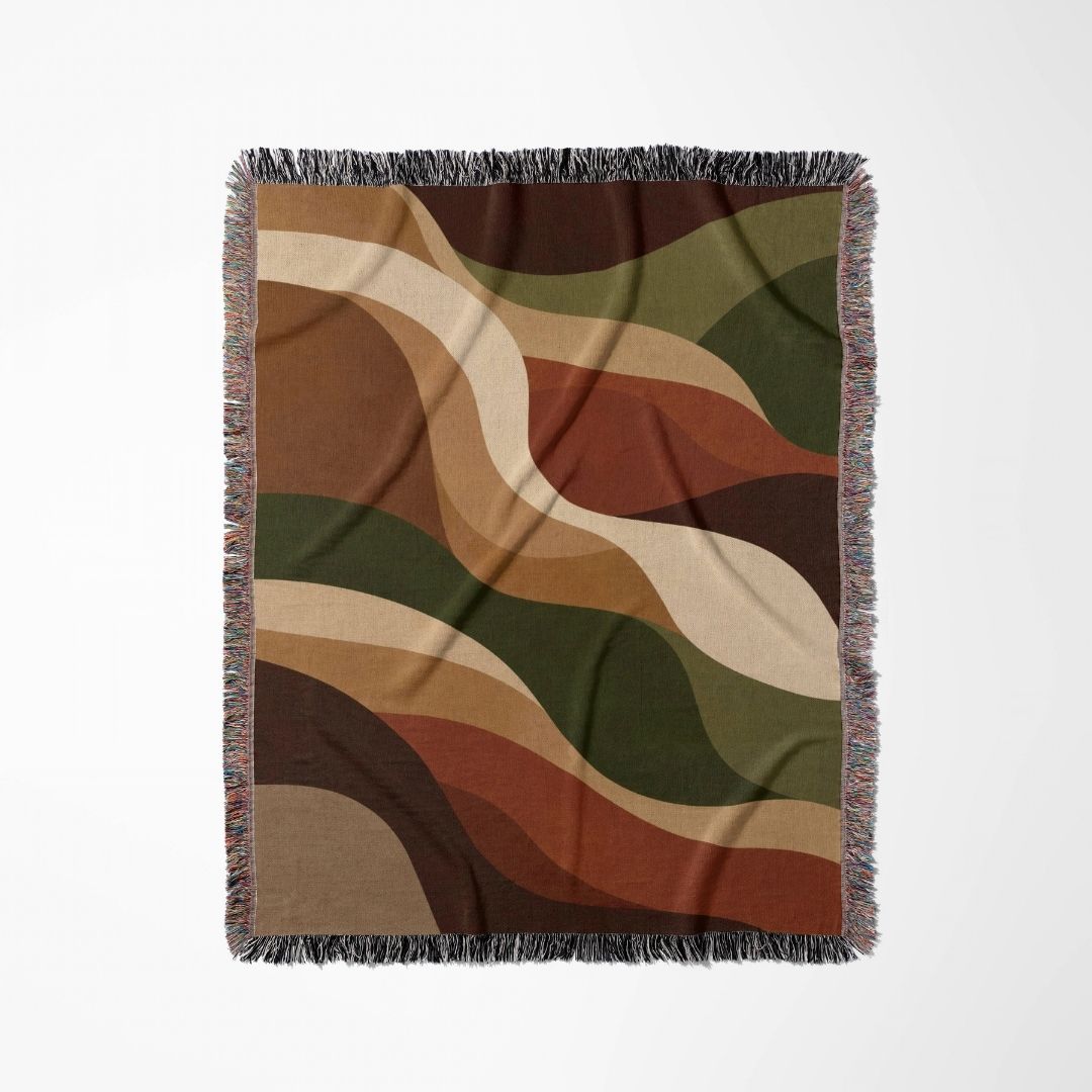 Autumn Ribbons Woven Blanket