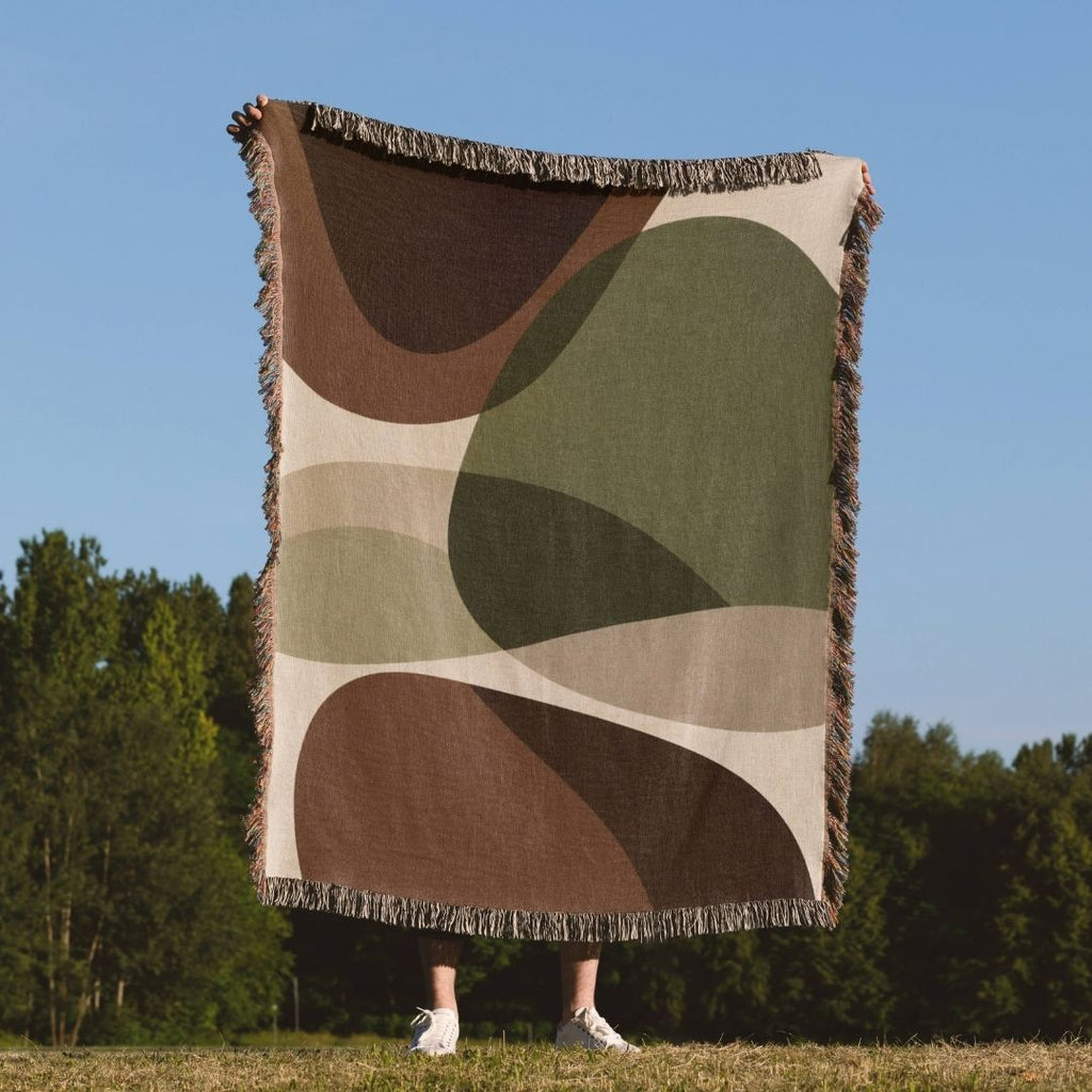 Autumn Terrain Woven Blanket