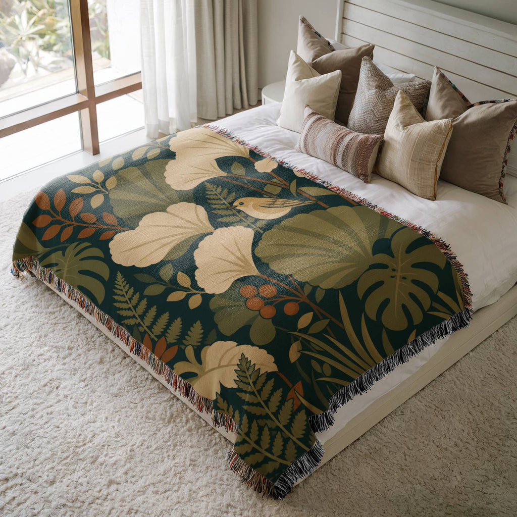 Deep Meadow Woven Blanket