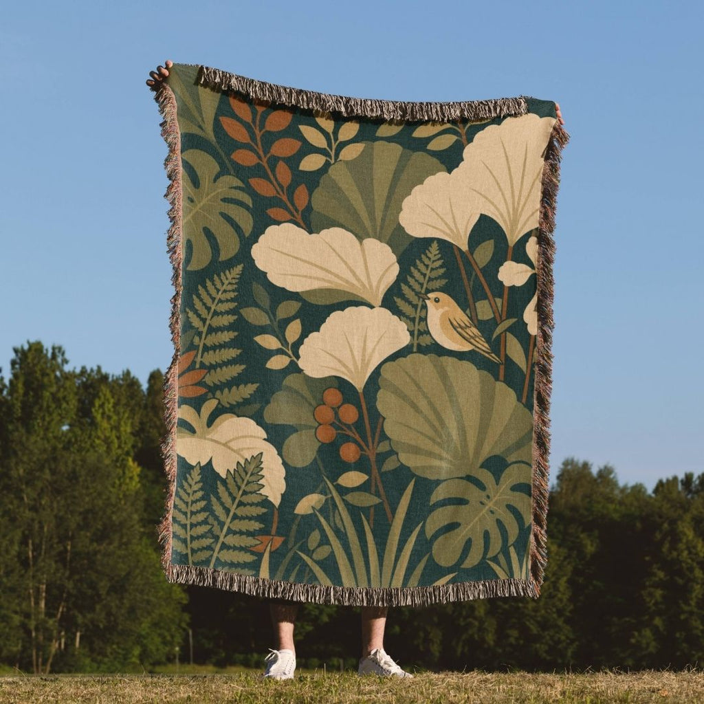 Deep Meadow Woven Blanket