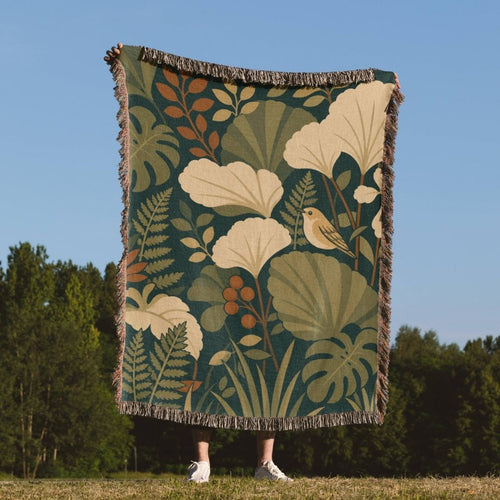 Deep Meadow Woven Blanket
