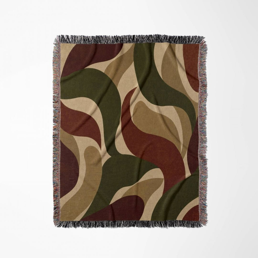 Ember Wave Woven Blanket