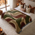 Ember Wave Woven Blanket