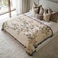 Flowing Blossom Woven Blanket