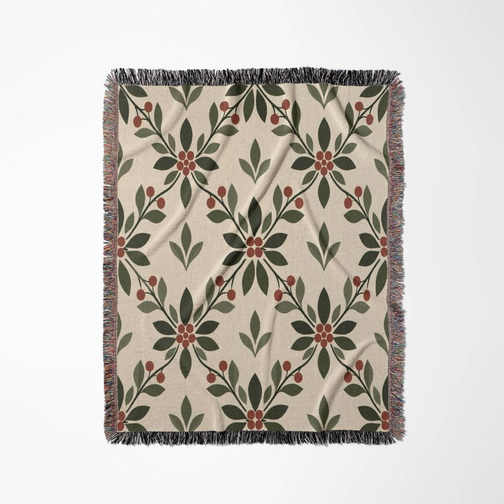 Forest Berry Woven Blanket