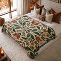 Forest Tulip Woven Blanket