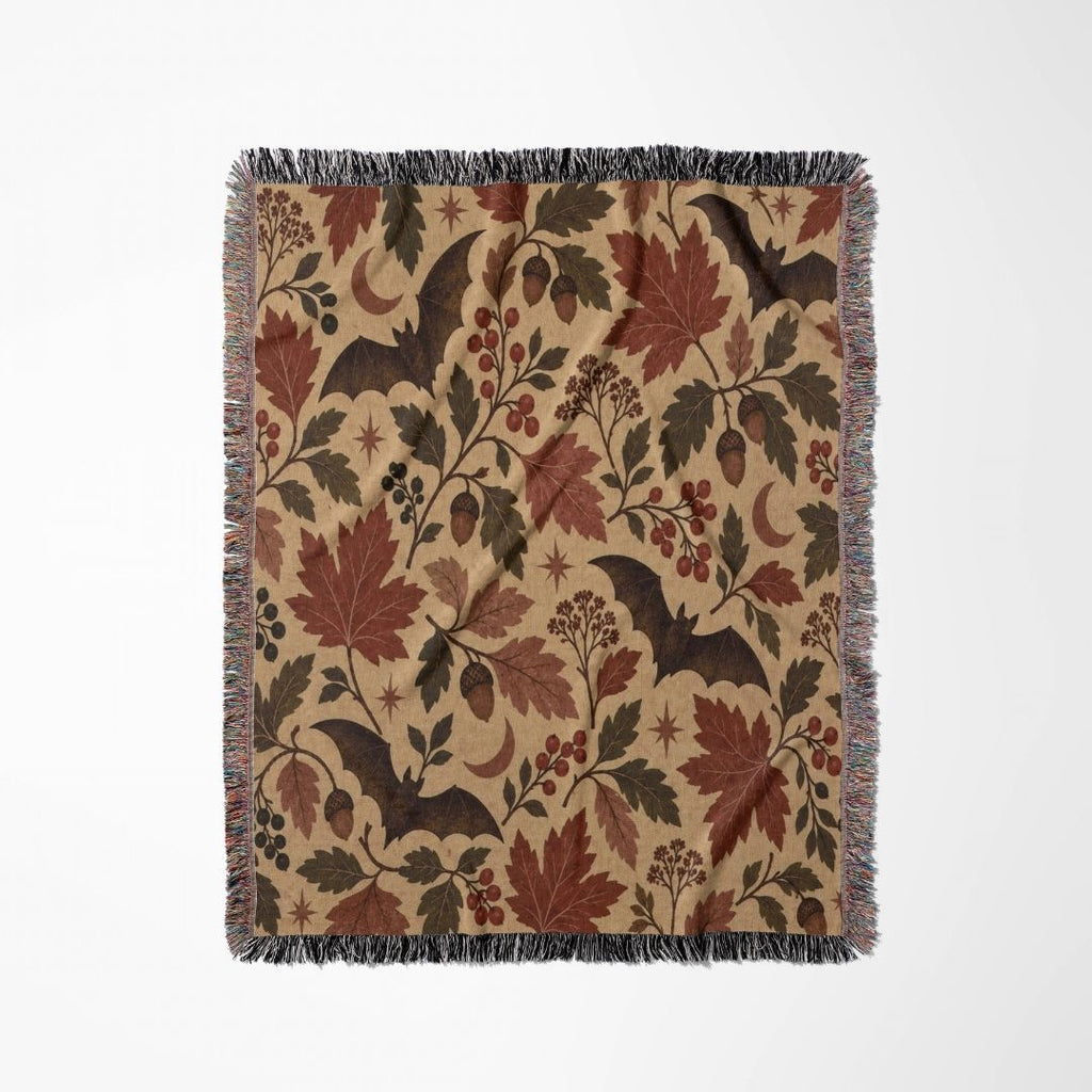 Harvest Bat Woven Blanket