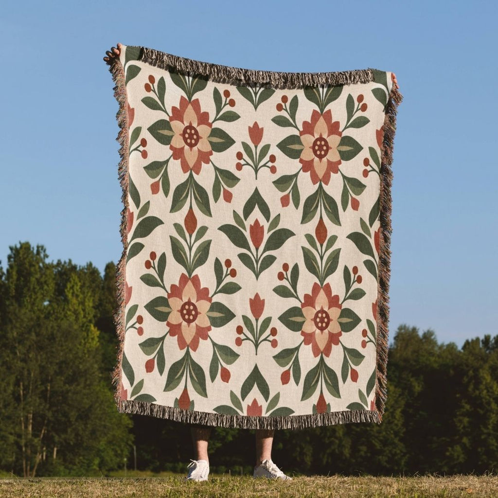Harvest Bloom Woven Blanket