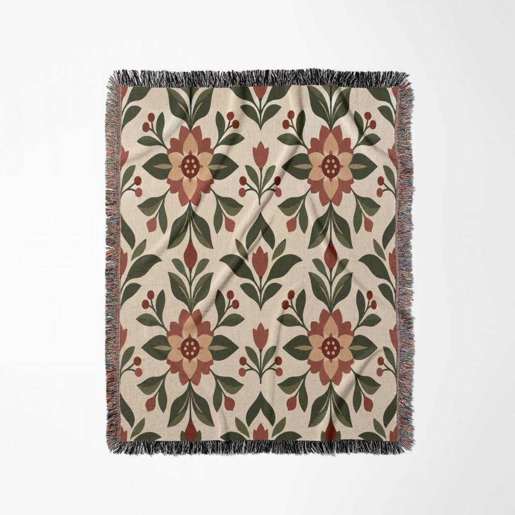 Harvest Bloom Woven Blanket