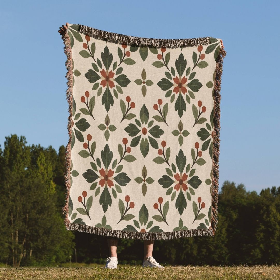 Meadow Bloom Woven Blanket