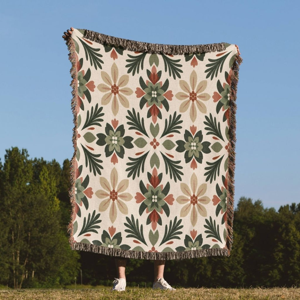 Meadow Folk Woven Blanket