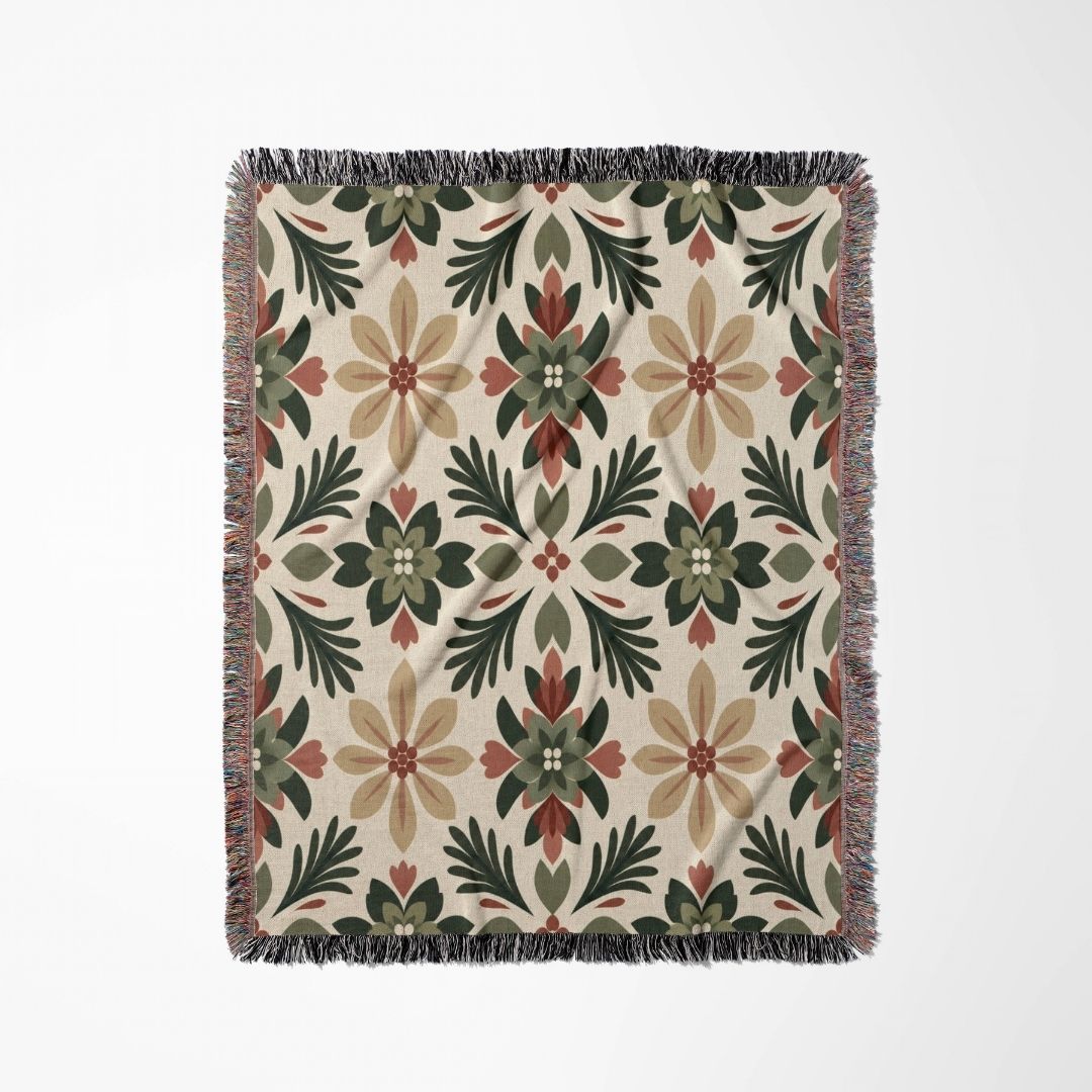 Meadow Folk Woven Blanket
