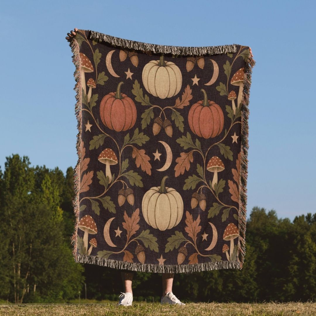 Midnight Harvest Woven Blanket