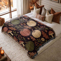 Midnight Pumpkin Patch Woven Blanket