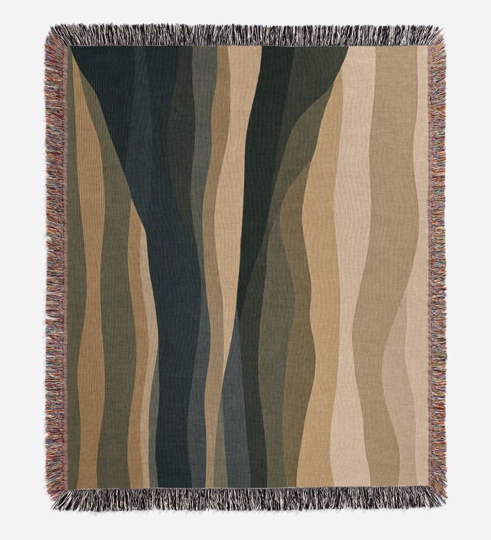 Deep Terrain Woven Blanket