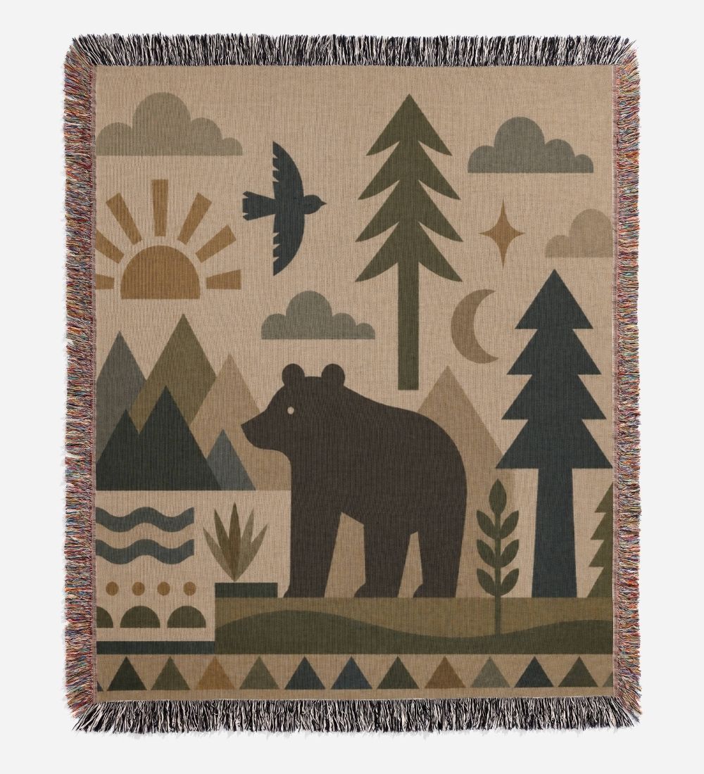 Bear Country Woven Blanket