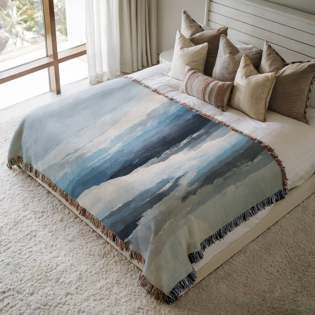 Blue Horizon Woven Blanket