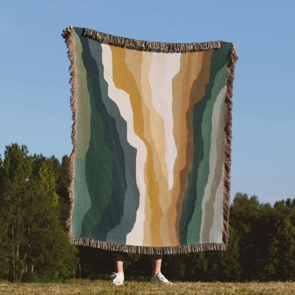 Earth Flow Woven Blanket