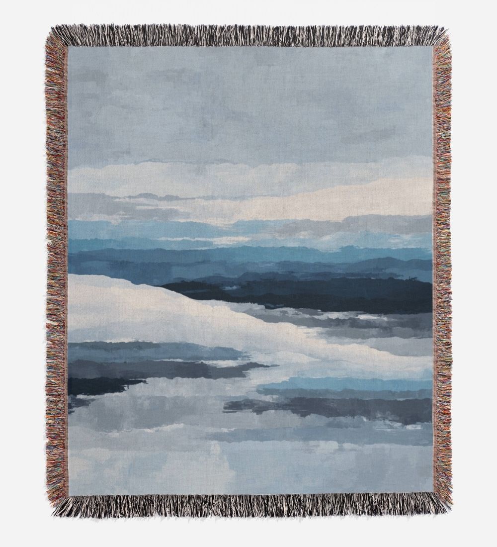 Blue Horizon Woven Blanket