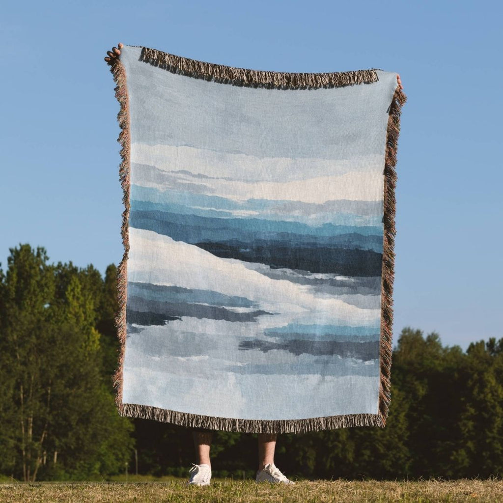 Blue Horizon Woven Blanket