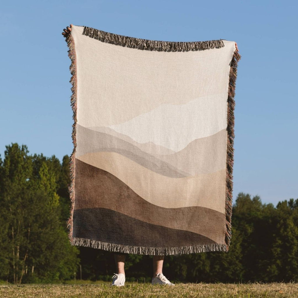 Misty Mountain Fells Woven Blanket