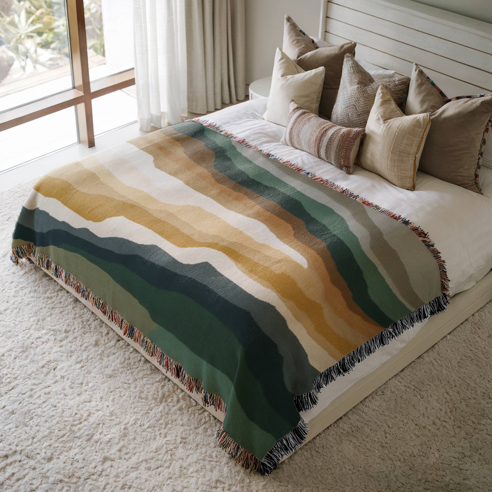 Earth Flow Woven Blanket