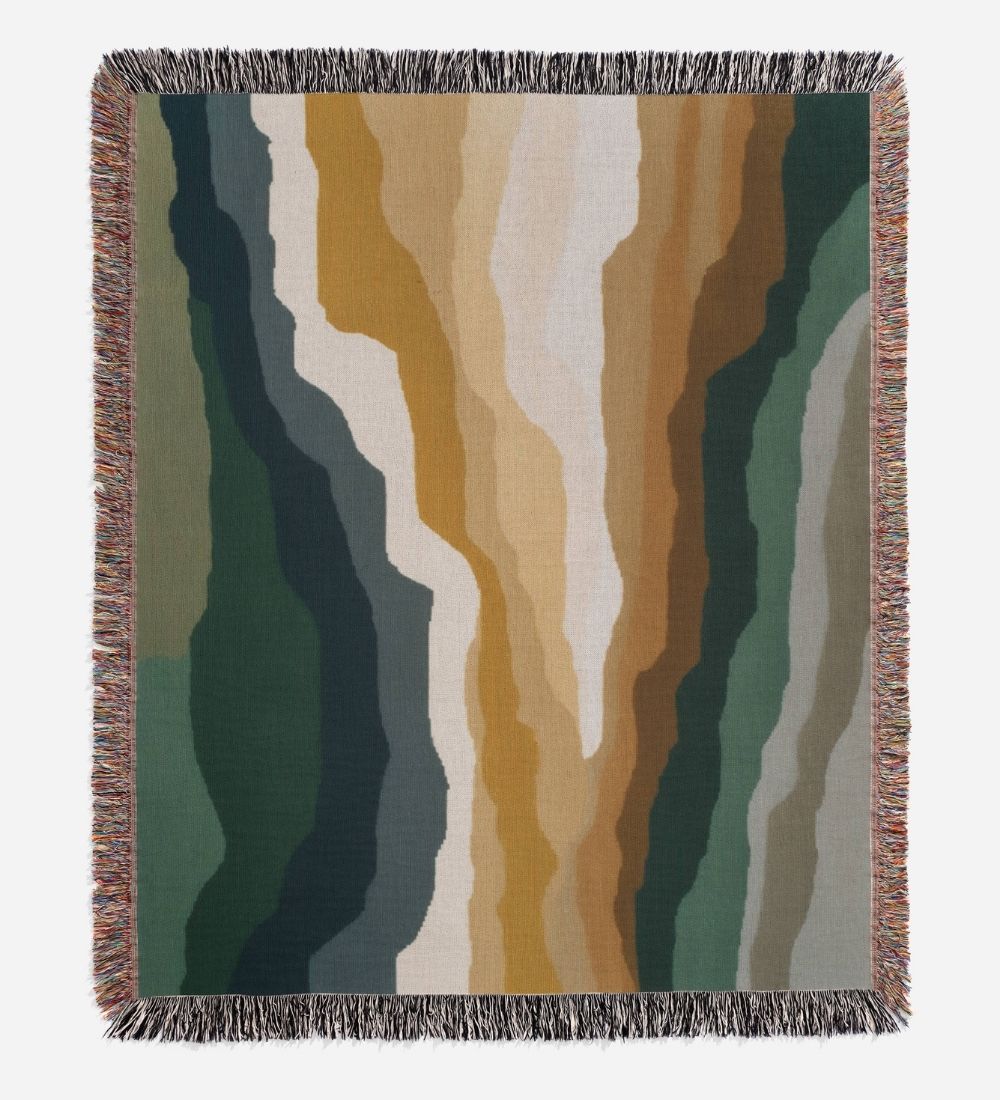Earth Flow Woven Blanket