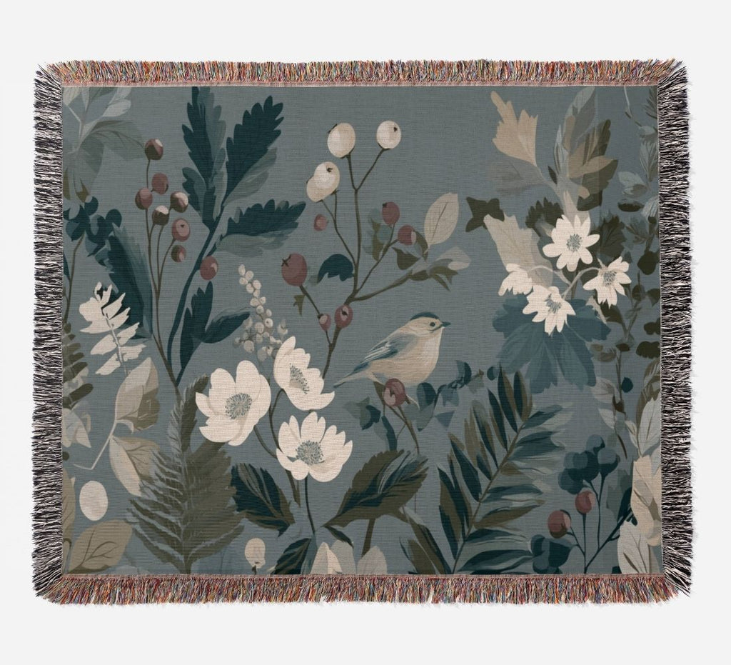 Quiet Bird Woven Blanket