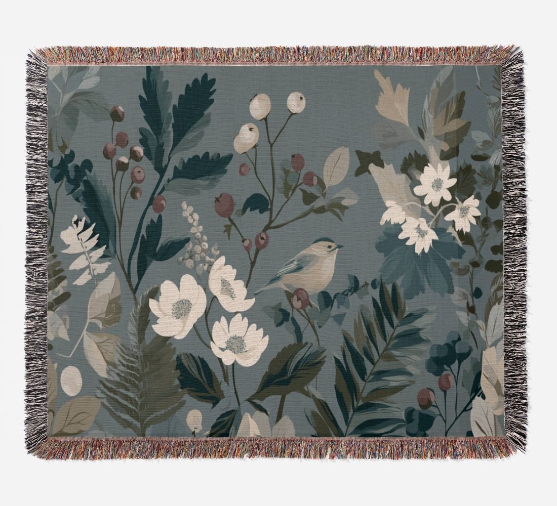 Quiet Bird Woven Blanket