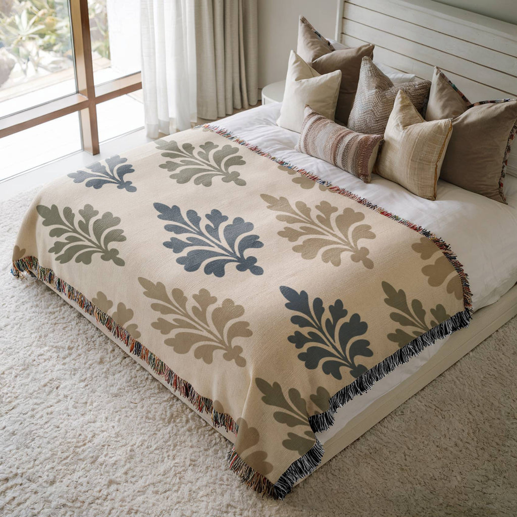 Nordic Sprig Woven Blanket