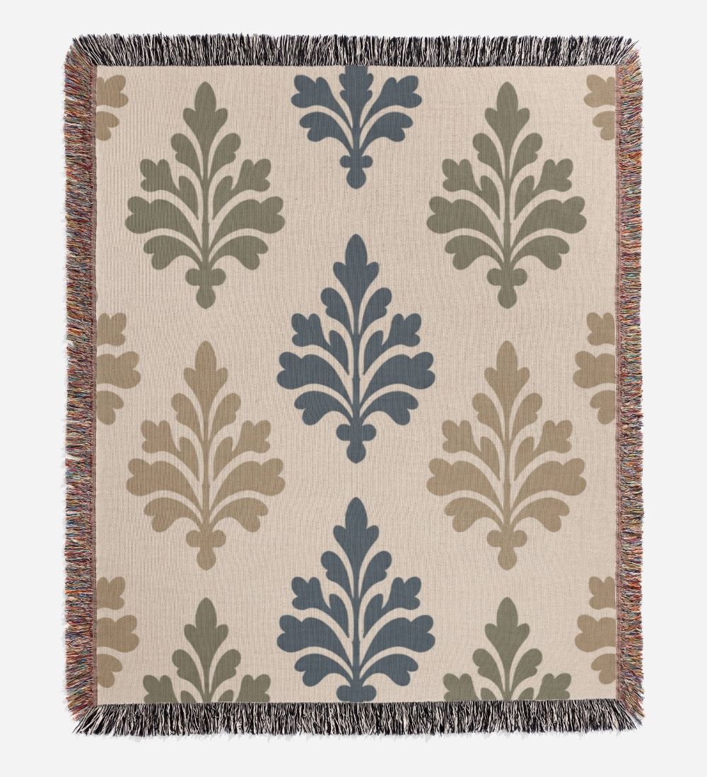 Nordic Sprig Woven Blanket