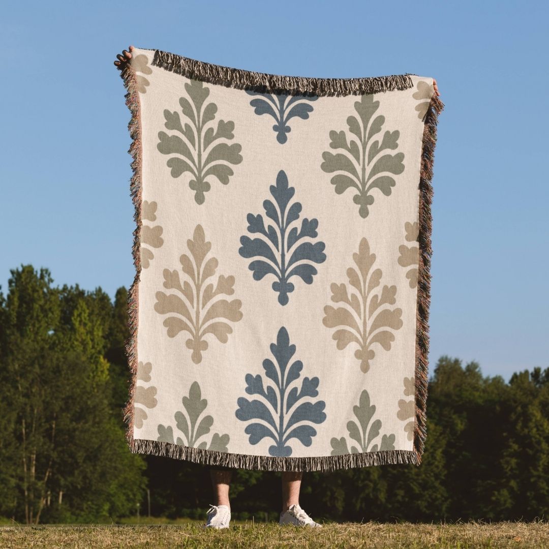 Nordic Sprig Woven Blanket
