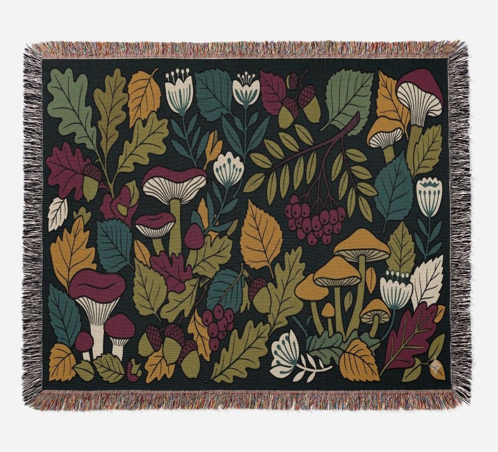 Nordic Autumn Woven Blanket