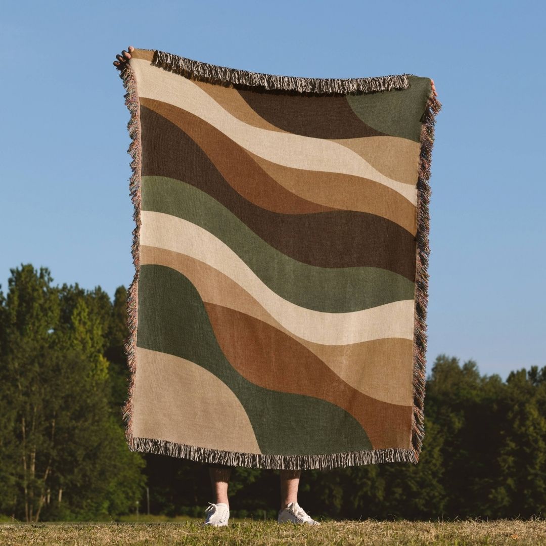 Nordic Earth Woven Blanket