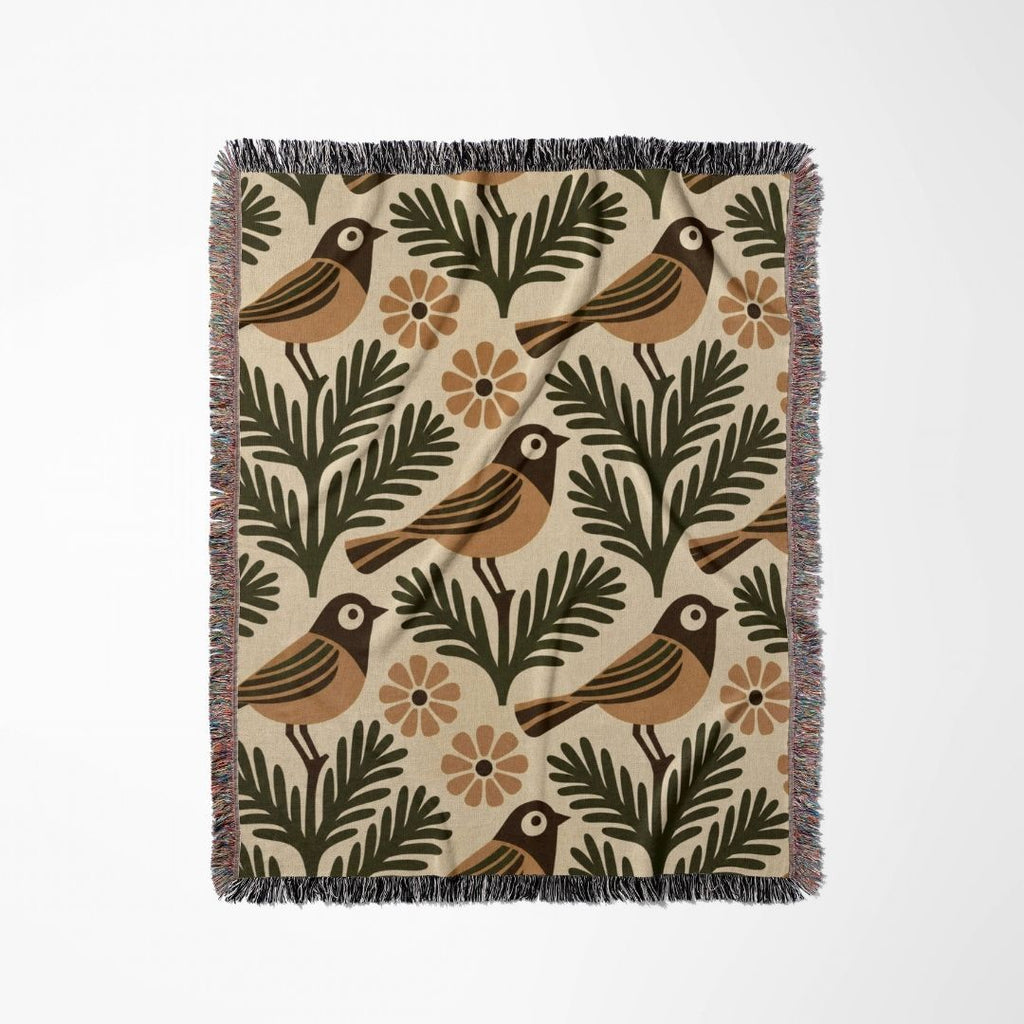 Nordic Finch Woven Blanket