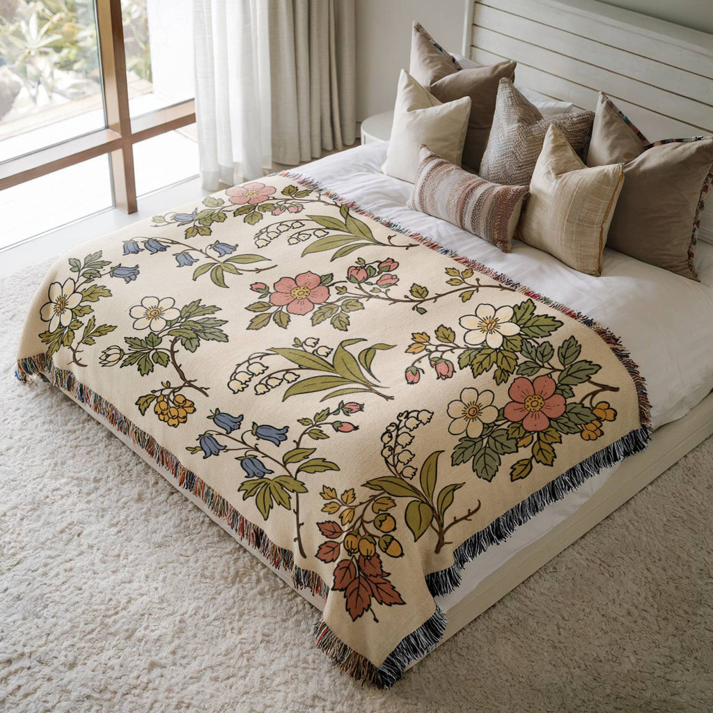 Scandinavian Meadow Woven Blanket