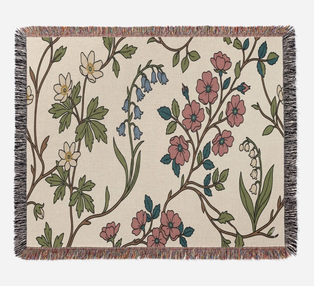 Garden Bloom Woven Blanket