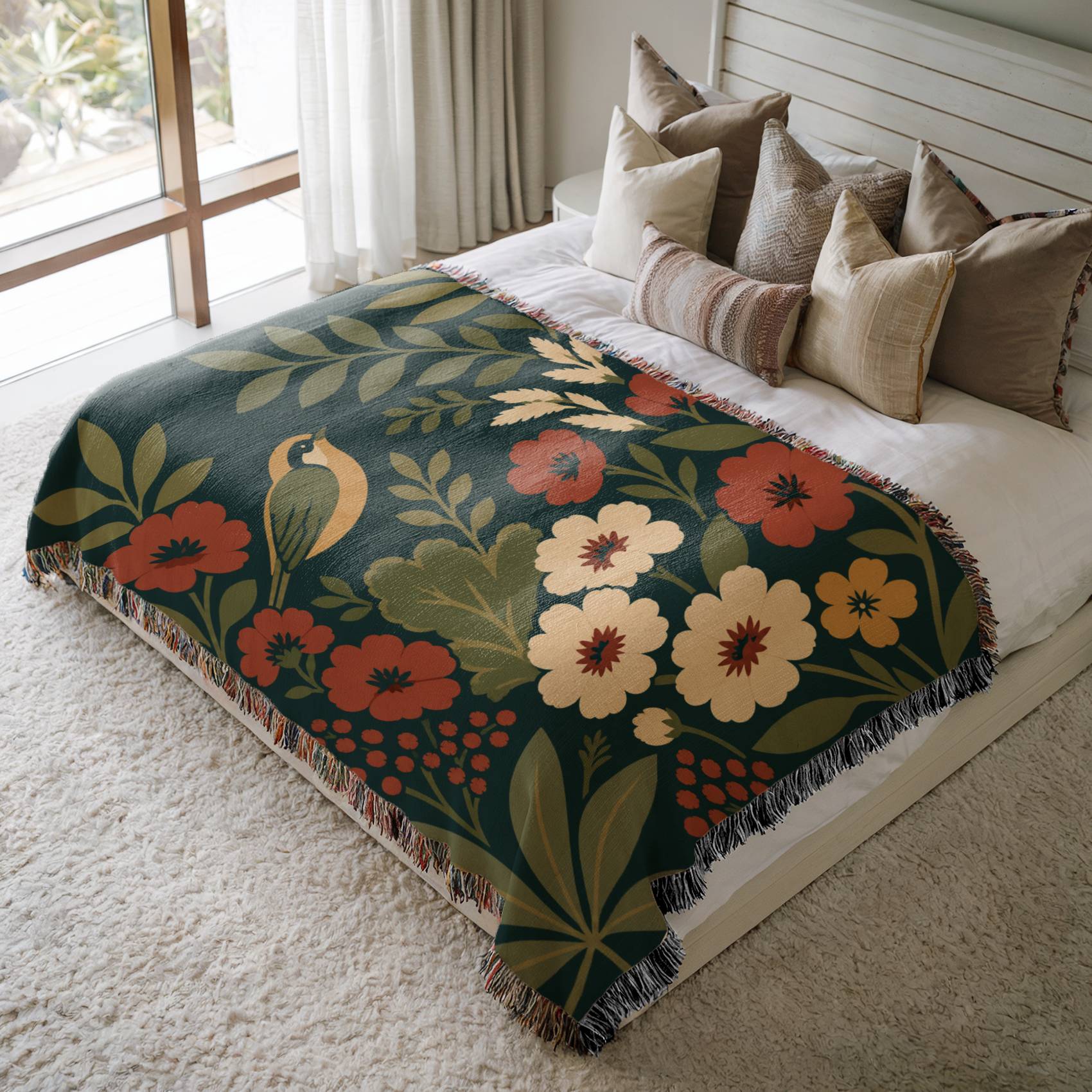 Forest Song Woven Blanket