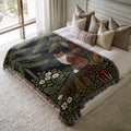 Nordic Forest Fox Woven Blanket