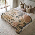 Blue Blossom Woven Blanket