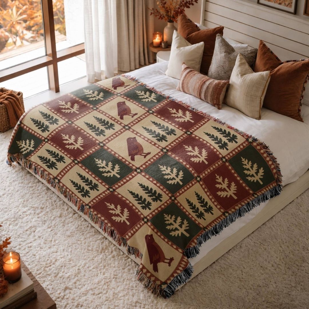Pinewood Robin Woven Blanket