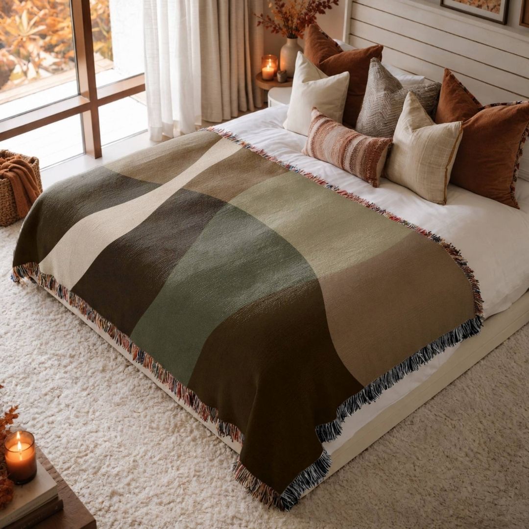 Ridgeline Drift Woven Blanket