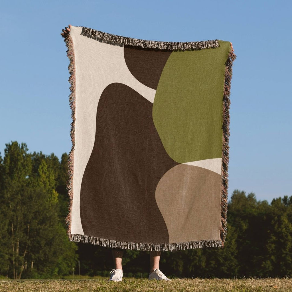 Umber Hollow Woven Blanket