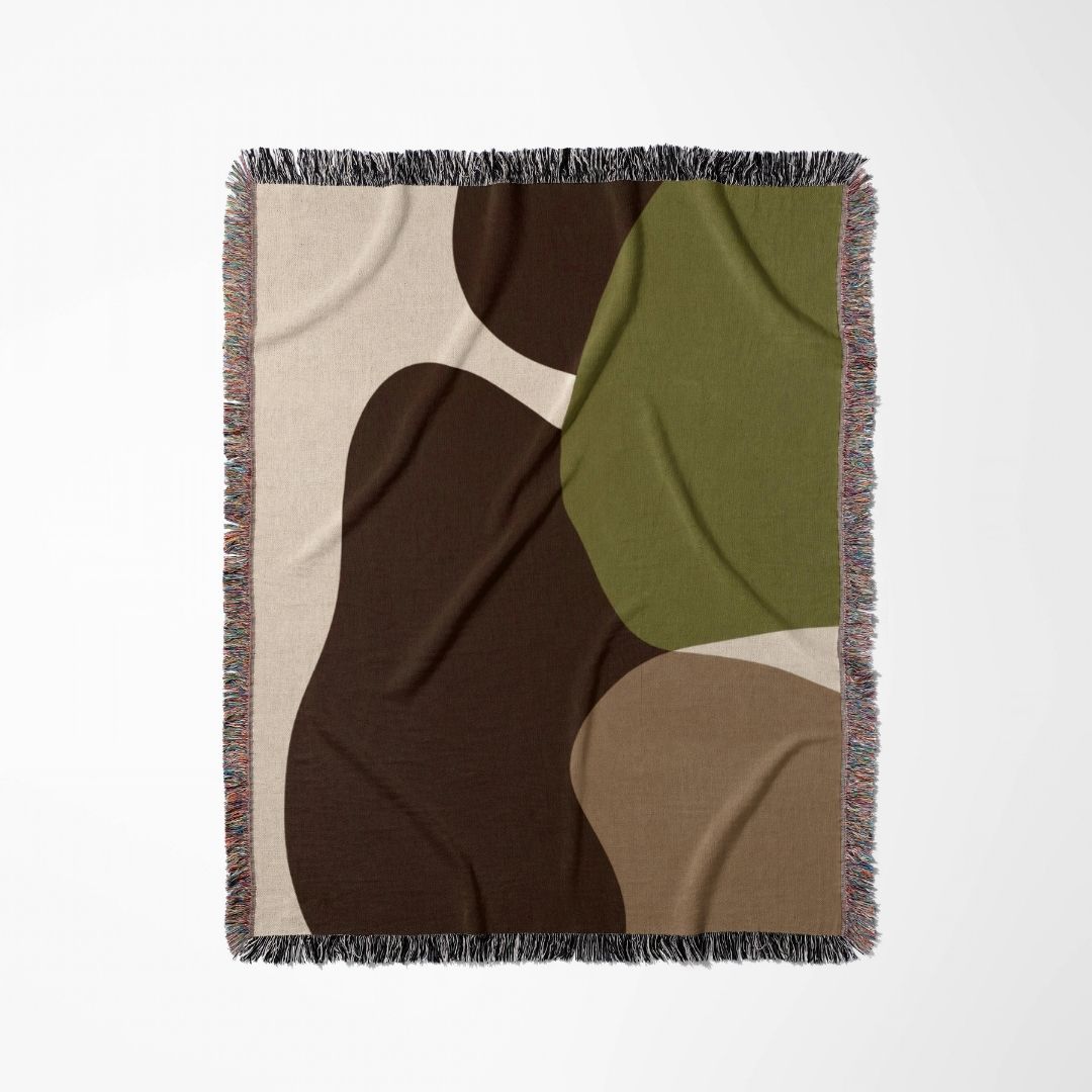 Umber Hollow Woven Blanket