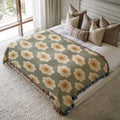 Flower Sanctuary Woven Blanket