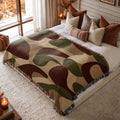 Woodland Camo Woven Blanket