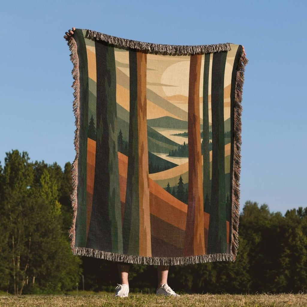 Woodland Vista Woven Blanket
